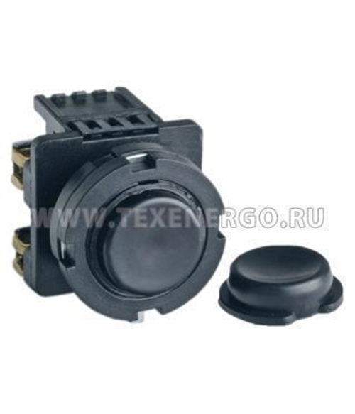 Выключатель кнопочный КЕ031/1 черный 2з