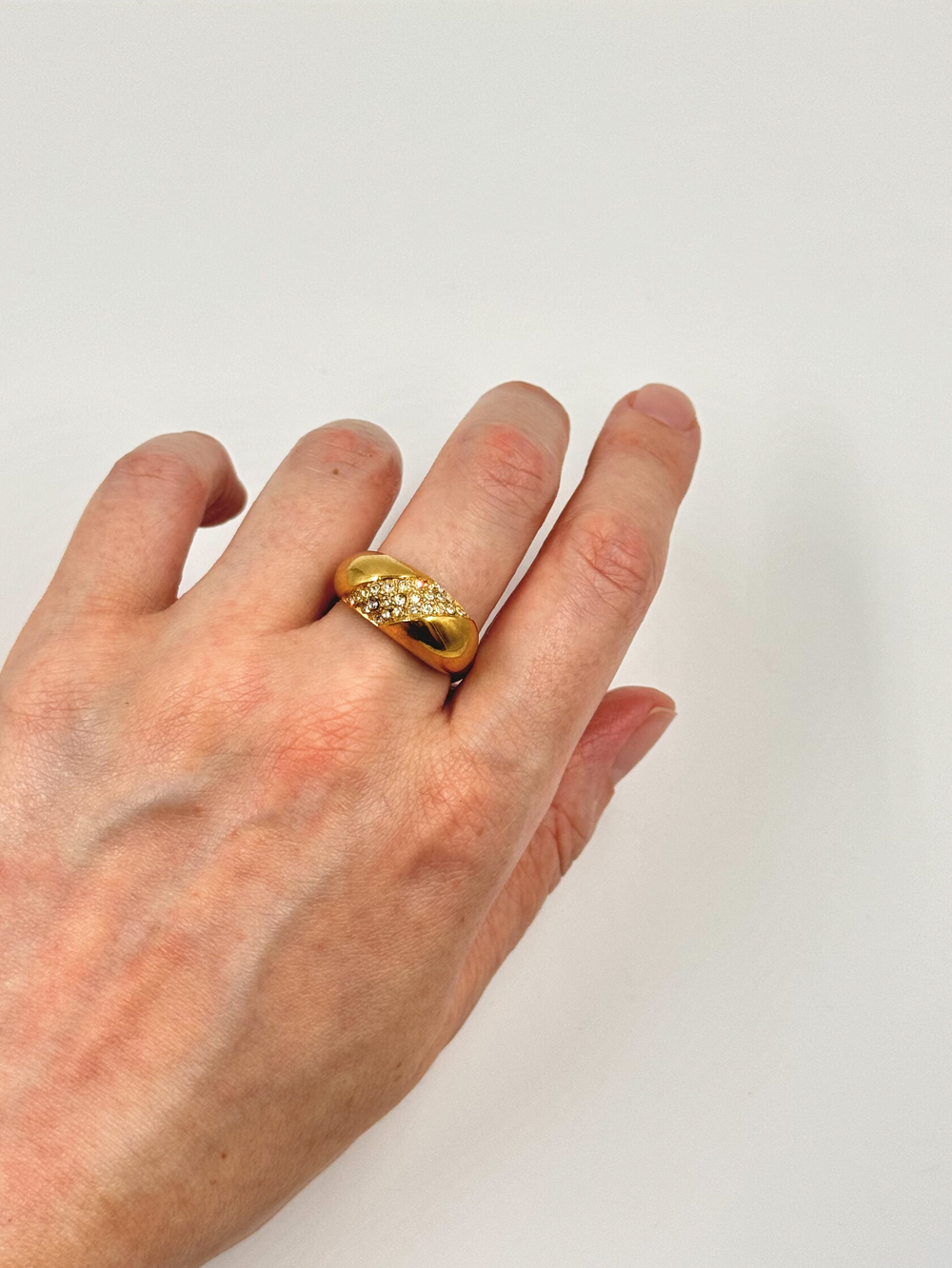 Кольцо с кристаллами Christian Dior