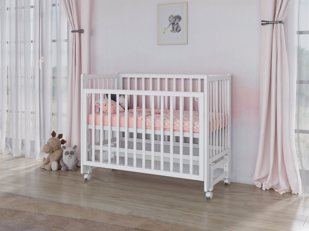 Кровать Incanto Astra продольный маятник цвет белый