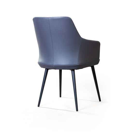 Стул с подлокотниками Frank, рогожка комби серый