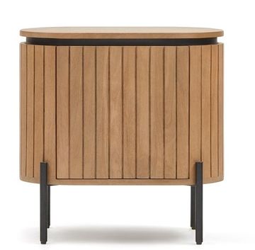 Licia Прикроватная тумбочка из дерева манго с натуральной отделкой 55 x 55