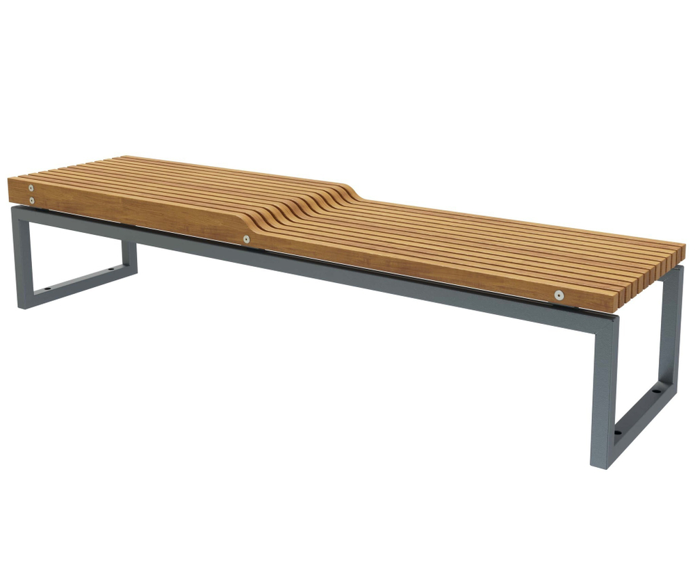 Скамейка стальная «Долиум» без спинки