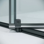 Душевой уголок Niagara Nova NG-35-8AGR-A80GR-34 80x80 стекло прозрачное/профиль графит матовый