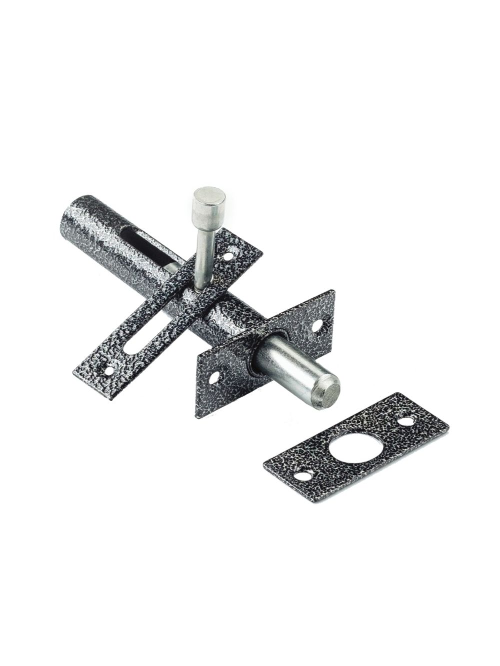 Задвижка дверная ЗД-05 серебро