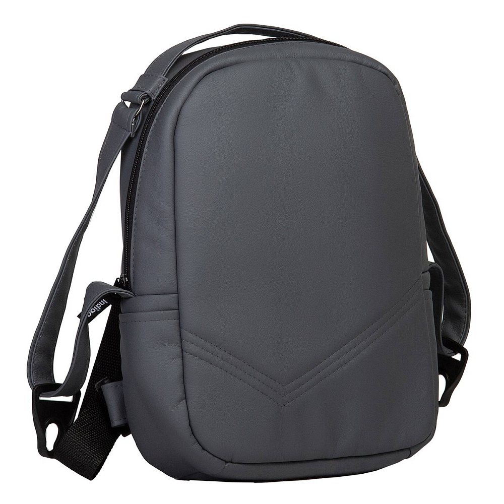 Детская коляска Indigo Mio S 3 в 1 с автокреслом Avionaut Cosmo Grey 04 т.серая кожа+св.серый