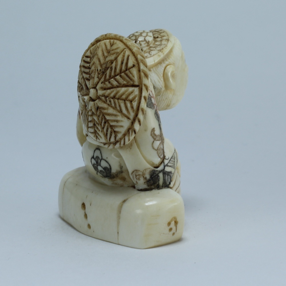 Эксклюзивная нэцкэ Дзюродзин с чашей