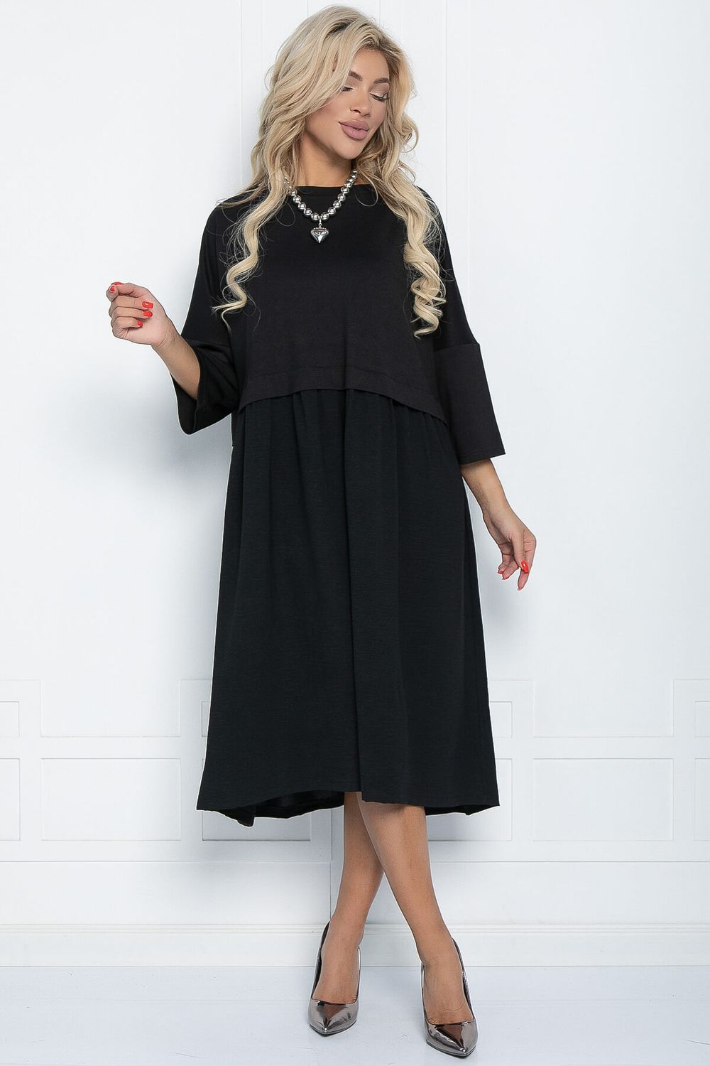 Платье бохо (черное) П11441 LT Collection