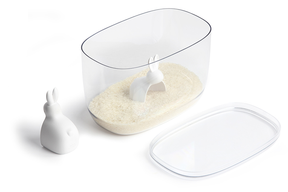 Контейнер с мерной ложкой 7л Qualy Bella Bunny