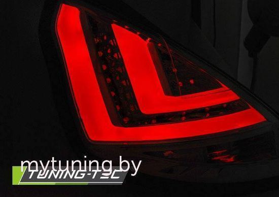 Задние фонари для Ford Fiesta VII 5D (12-15) LED Red Crystal