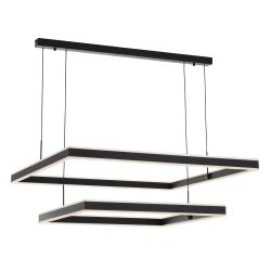 Citilux Дуэт CL719K211 LED Люстра подвесная с пультом Чёрная