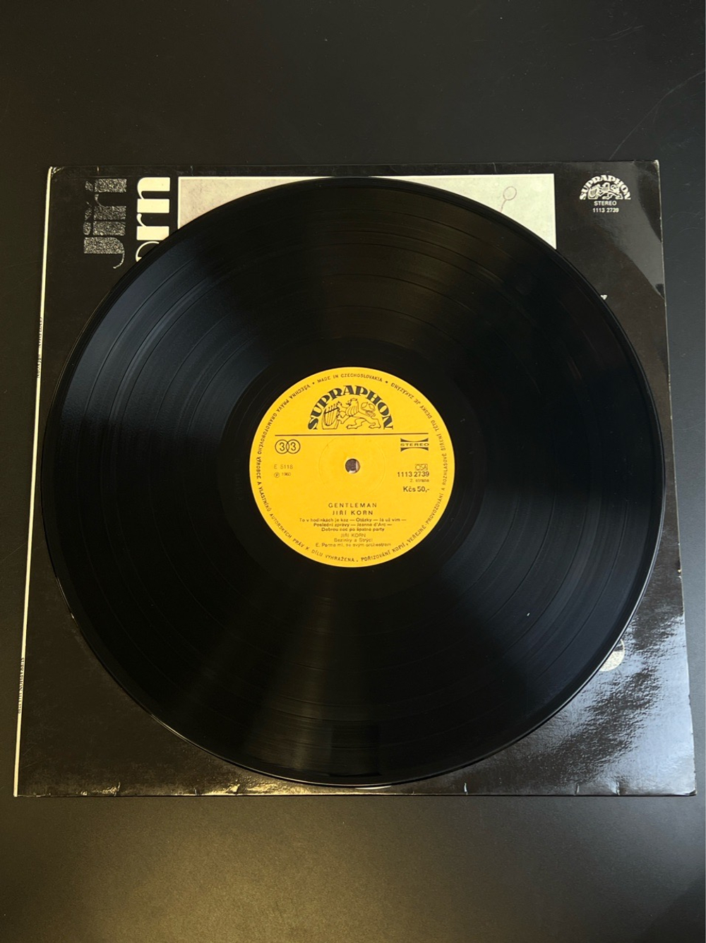 LP Jiri Korn - Gentleman. Виниловая пластинка 12 дюймов. Чехословакия 1981 год.