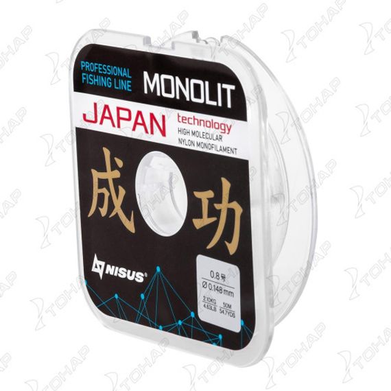 Леска MONOLIT 0,148mm/50m Nylon Transparent (N-MO-0.148-50) Nisus
