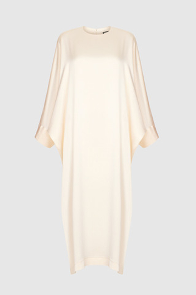 Платье свободного силуэта белое