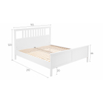 Двуспальная кровать, КЫМОР (HEMNES), 180х200 см, белый