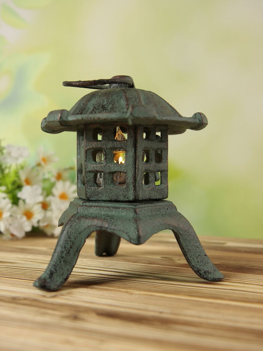 Iron Garden Декоративный фонарь Ступа под свечу для дачи