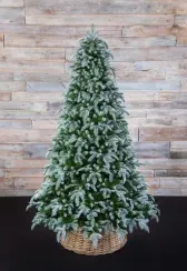 Елка Нормандия пушистая заснеженная 185 см., литая хвоя+пвх, Triumph Tree (73531)