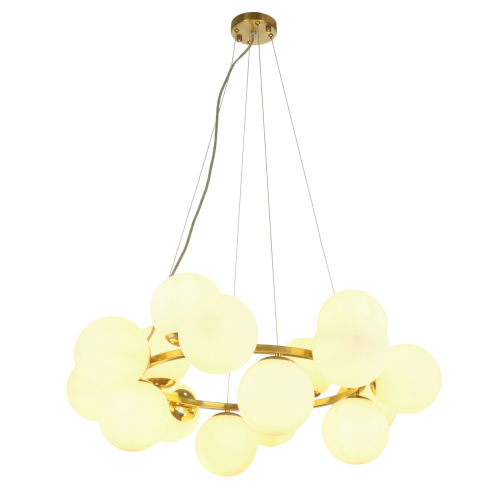 Подвесная люстра для гостиной для 20 кв.м MyFar Aerton MR1943-16P шарики