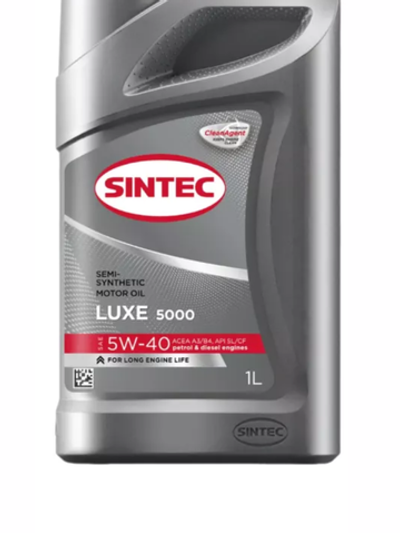 SINTEC Luxe 5000 п/с 5W-40 SL/CF 1л (12шт)