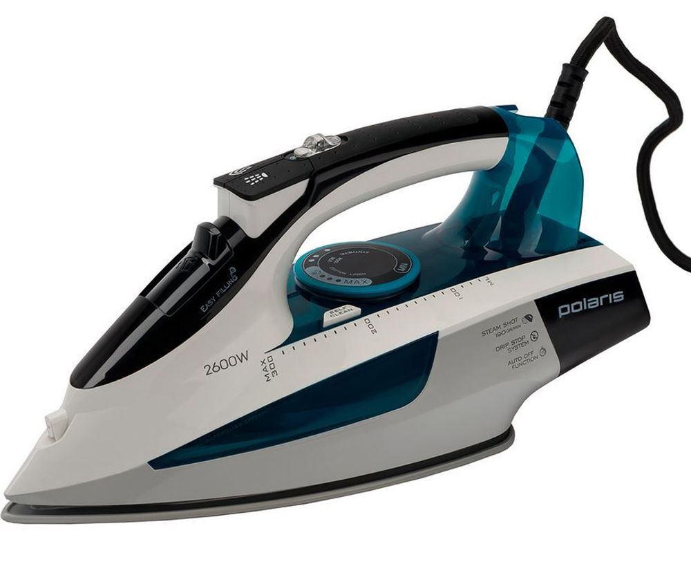Утюг Polaris PIR-2695AK бел/бирюз.