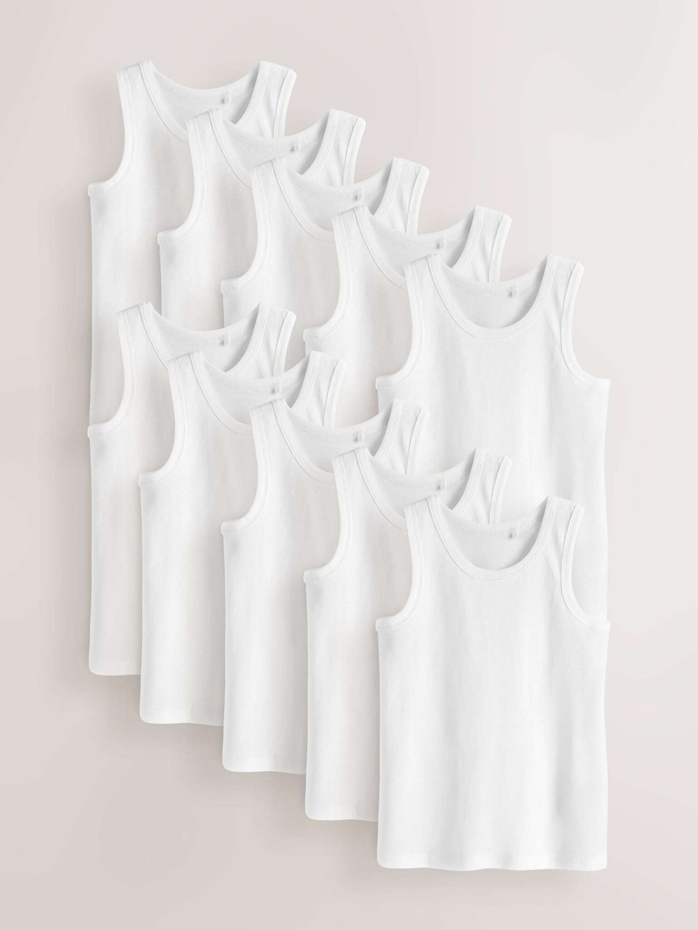 Майка для мальчика Next N59-403, 10 шт., Белый