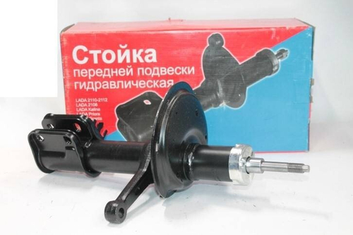 Стойка /1118/ передняя левая масл. (под коническую пружину) (НИКОН)