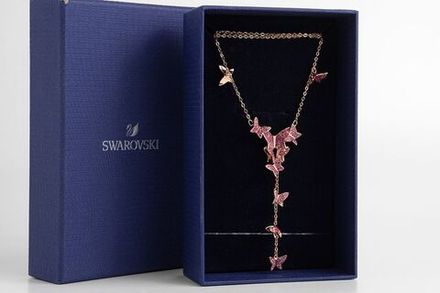 Ожерелье Swarovski с подвесками в виде бабочек