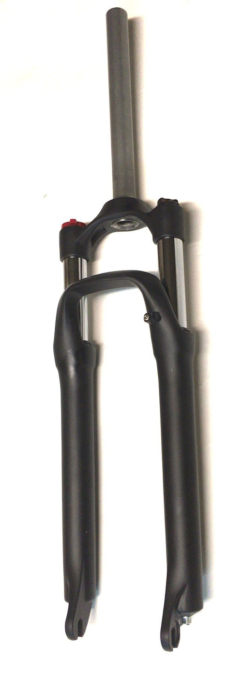 Вилка аморт. 00-210045 26" алюм, ход 100мм для диск торм. 260х28.6мм безрезьбовой шток, рег-ка жесткости, мех. блок, мат. черный, HORST AML100 BLACK