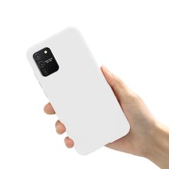 Силиконовый чехол Silicone Cover для Samsung Galaxy S10 Lite 2020 (Белый)