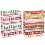 Пакет подарочный «Зимние узоры» 18*23*8 см, микс