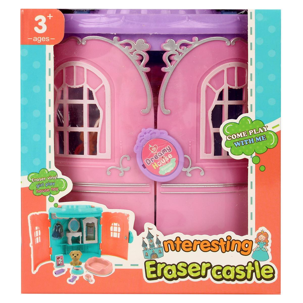 Дом для куклы с фигуркой и мебелью, коробка 6600-15