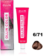 OLLIN COLOR 6/71 темно-русый коричнево-пепельный 60мл Перманентная крем-краска для волос