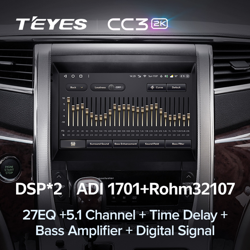 Teyes CC3 2K 9"для Toyota Alphard 2008-2014