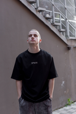 Футболка SPACE OverSize Черный Light