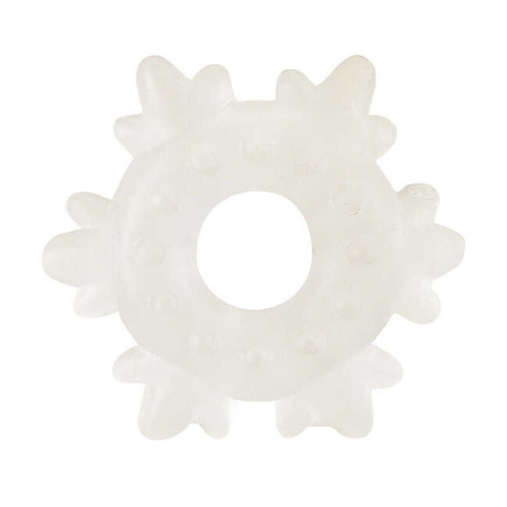 Эрекционное кольцо "Снежинка" Stretchy ( прозрачный матовый ) (Цвет: прозрачный матовый)