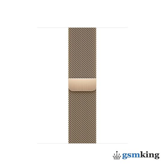 Apple Watch Series 9 GPS + Cellular 41mm Gold Stainless Steel Case with Gold Milanese Loop