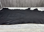 Целая шкура натуральной кожи Альбагия цв. Черный / Albagia Double Nero, толщ. 1,6-1,8 мм