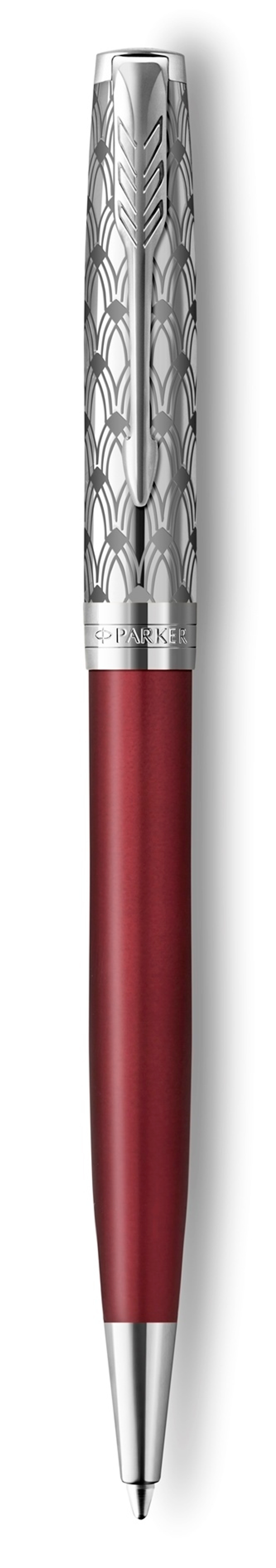 Шариковая ручка Parker Sonnet Premium Refresh RED CT 2119783, стержень: M, цвет чернил: black , в подарочной упаковке