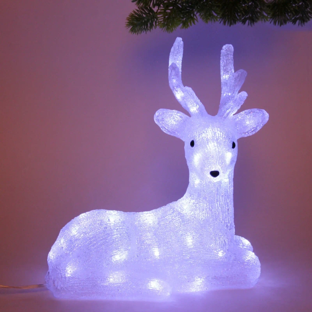 Фигура светодиодная «Северное сияние» 35*21*37 см, 50 ламп LED, (авторежим), 220V, Белый