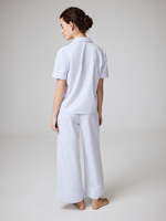 Пижама Голубой принт (рубашка с коротким рукавом + брюки)