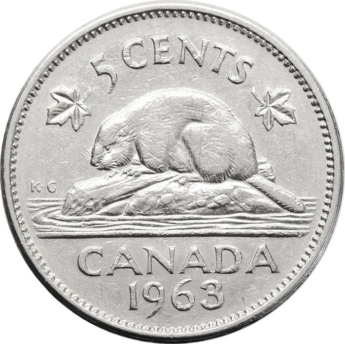 5 центов 1963 Канада