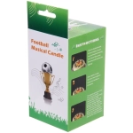 Свеча для торта раскрывающийся цветок «Мяч» (5 свечей), Черный