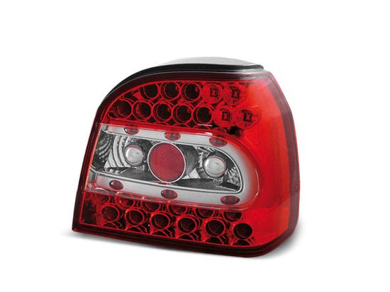 Задние фонари VW Golf 3 red white led