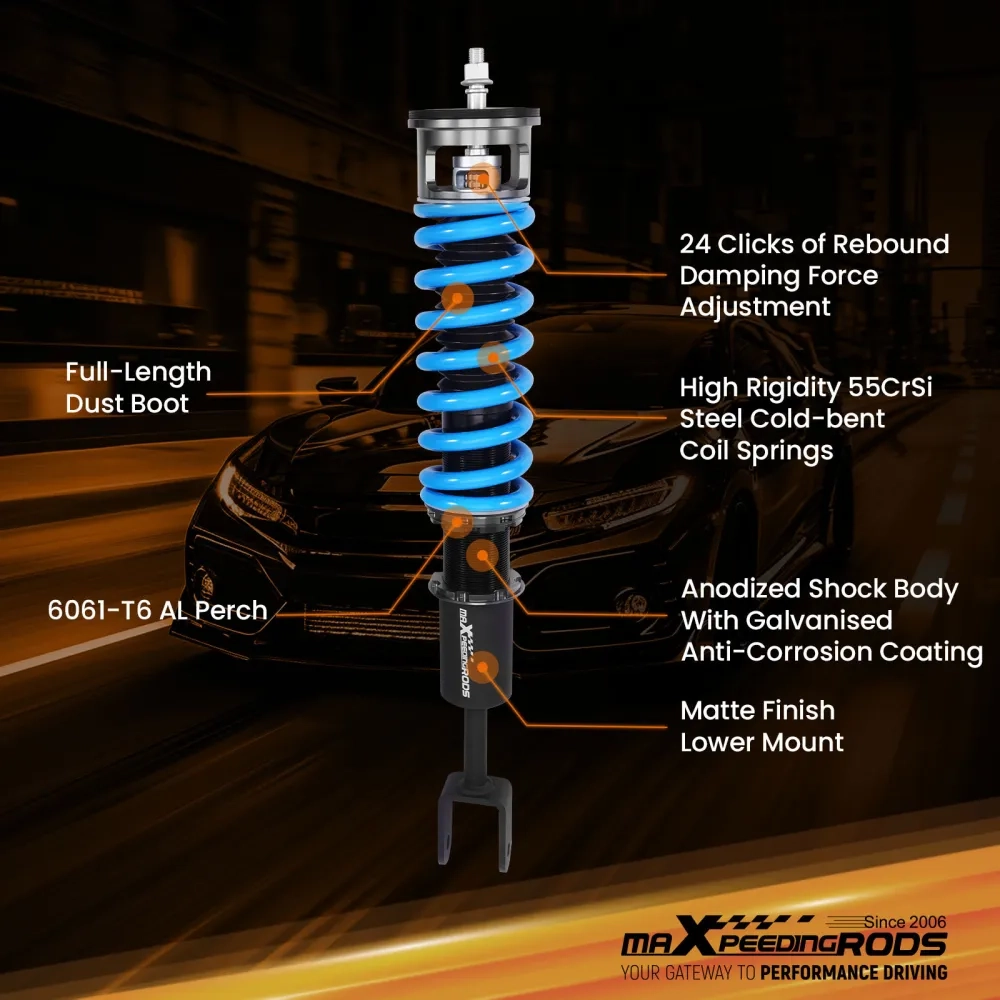 MaXpeedingrods T6 COILOVER Lowering Kit подходит для автомобиля AUDI A6 (C6) Compatible for FWD 2005–2011