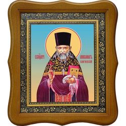 Михаил Кобозев, Благиевский, священномученик пресвитер. Икона на холсте.