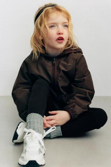 ZARA ДВУСТОРОННЯЯ КУРТКА ИЗ ПОЛАРФЛИСА, КОРИЧНЕВЫЙ