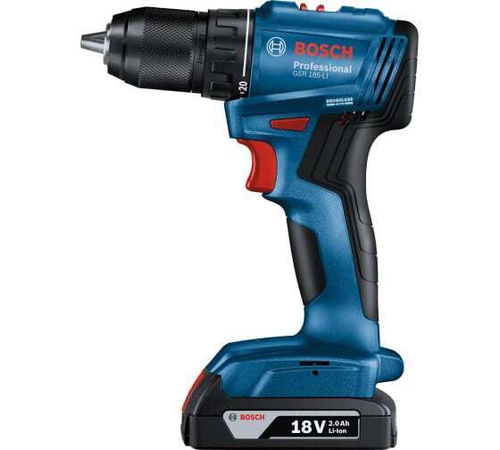 Ак. шуруповерт BOSCH GSR 185-LI 18V-20 2x2,0Ач, кейс