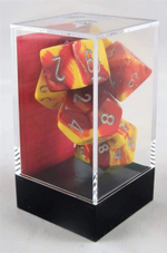 Chessex 7-dice set Gemini Red-Yellow/Silver