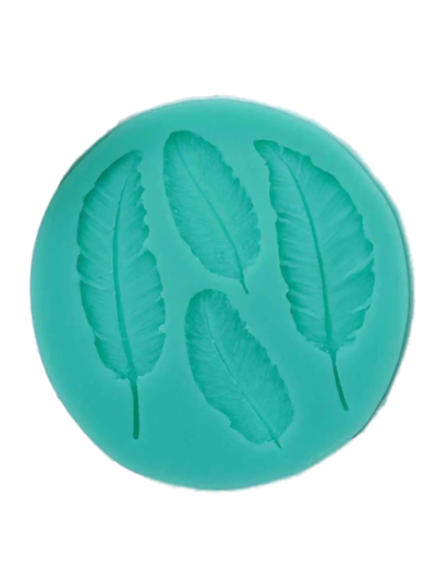 Молд силиконовый «Пёрышко», 9×8,6 см, цвет МИКС