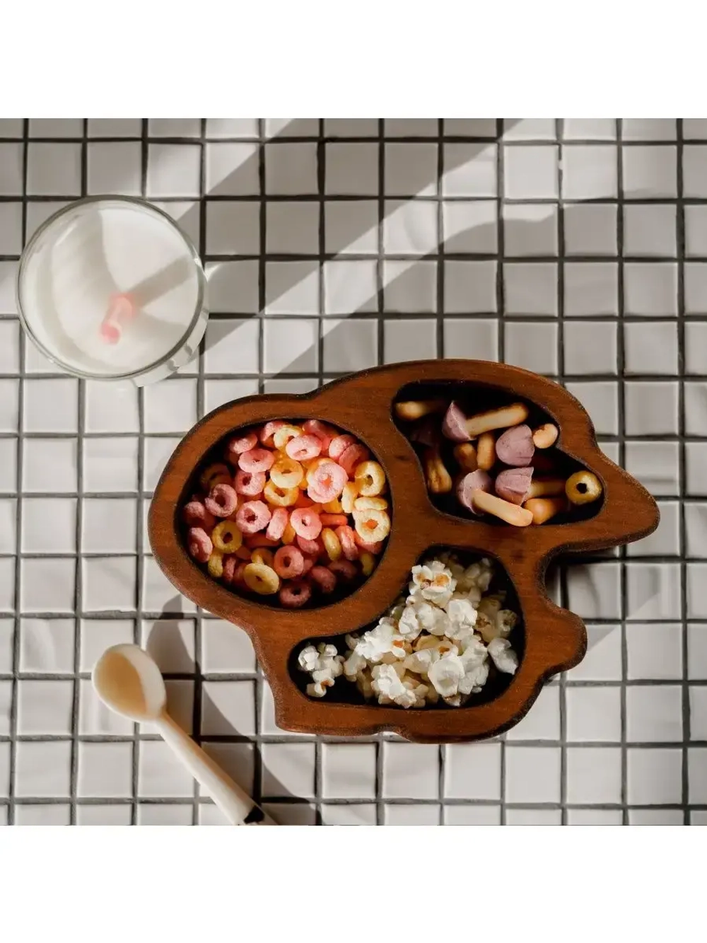 Менажница "Кролик" из Сибирского кедра