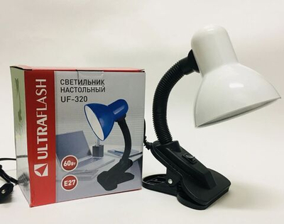 Светильник настольный ULTRAFLASH UF 320 60W прищеп